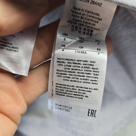 Armani Exchange Slim Fit Dress Shirt Mens Size Small Gray Collared Button Up - Picture 6 of 9